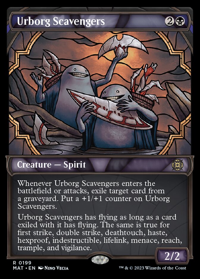 Urborg Scavengers (Showcase Halo Foil) [March of the Machine: The Aftermath] | Card Citadel