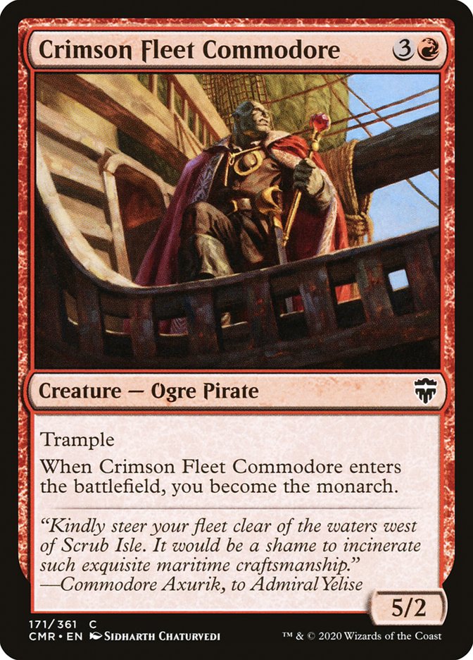 Crimson Fleet Commodore [Commander Legends] | Card Citadel