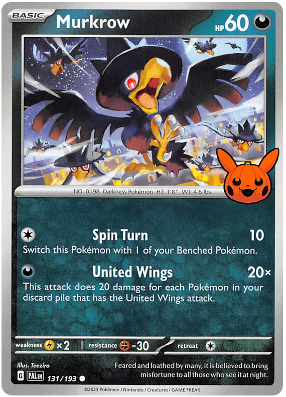 Murkrow (131/193) [Trick or Trade 2023] | Card Citadel