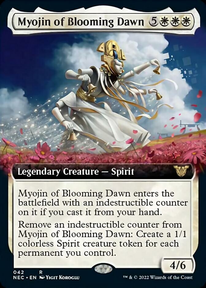 Myojin of Blooming Dawn (Extended) [Kamigawa: Neon Dynasty Commander] | Card Citadel