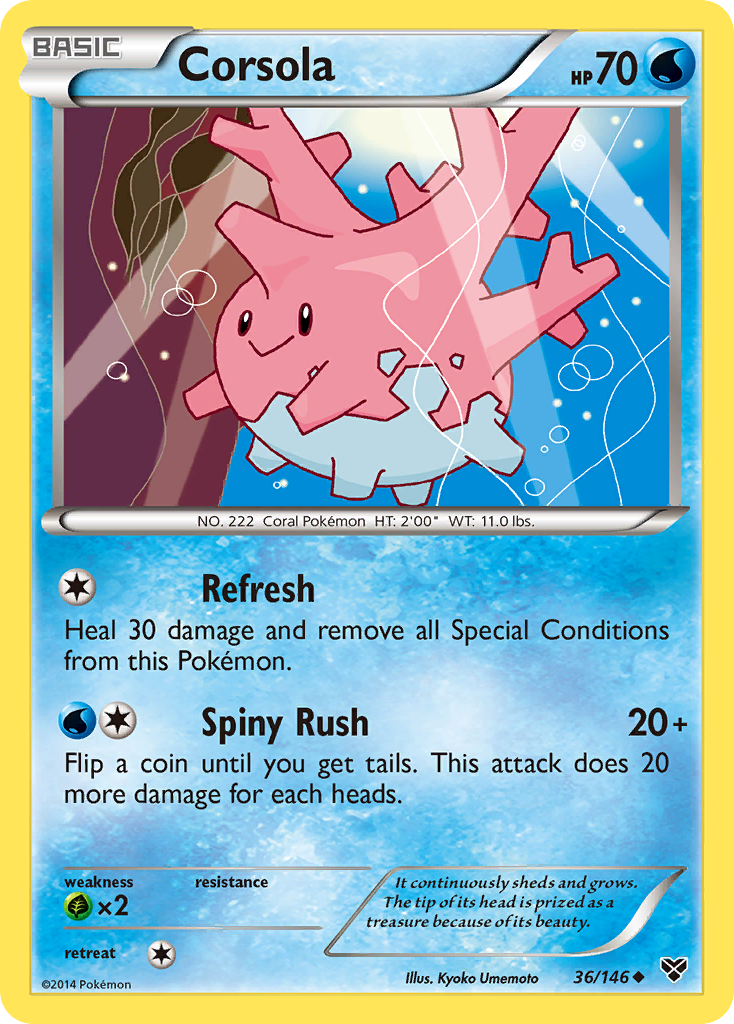 Corsola (36/146) [XY: Base Set] | Card Citadel