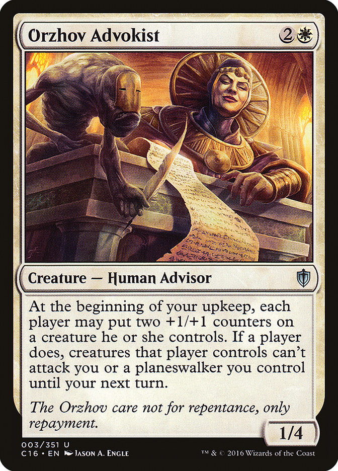 Orzhov Advokist [Commander 2016] | Card Citadel