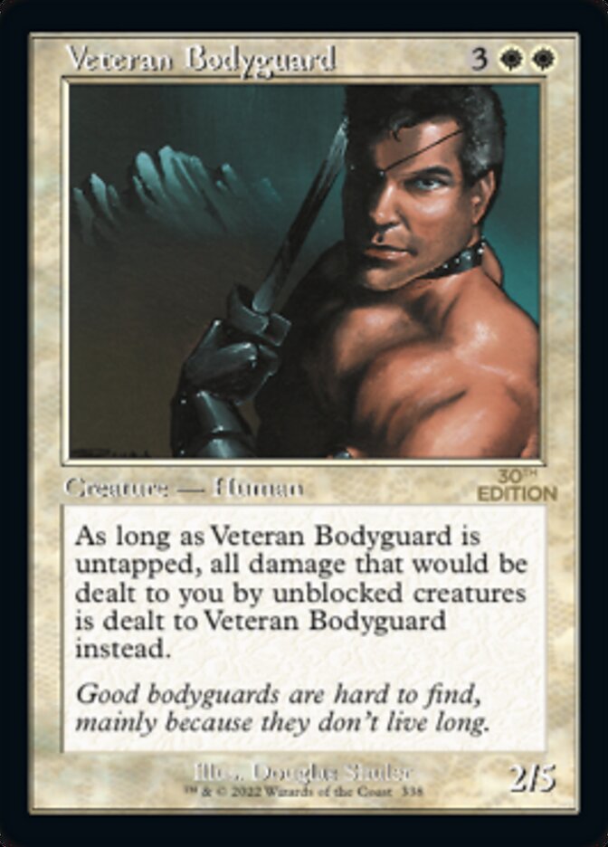 Veteran Bodyguard (Retro) [30th Anniversary Edition] | Card Citadel