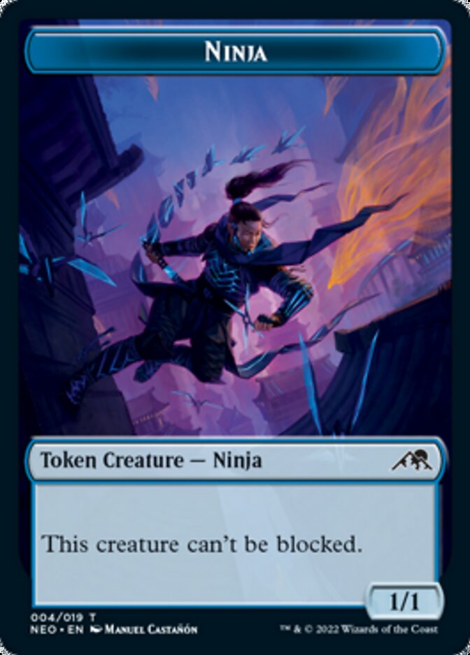 Ninja Token [Kamigawa: Neon Dynasty Tokens] | Card Citadel