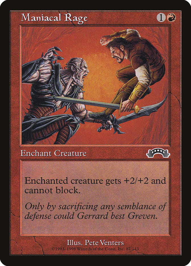 Maniacal Rage [Exodus] | Card Citadel