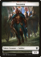 Soldier Token // The Monarch Token [Commander Legends Tokens] | Card Citadel