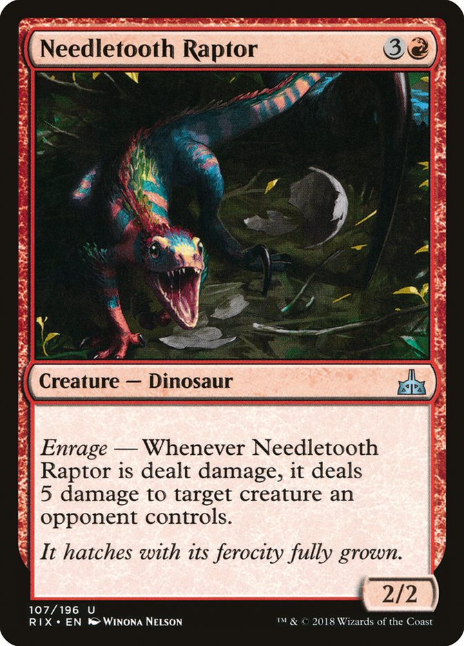 Needletooth Raptor [Rivals of Ixalan] | Card Citadel