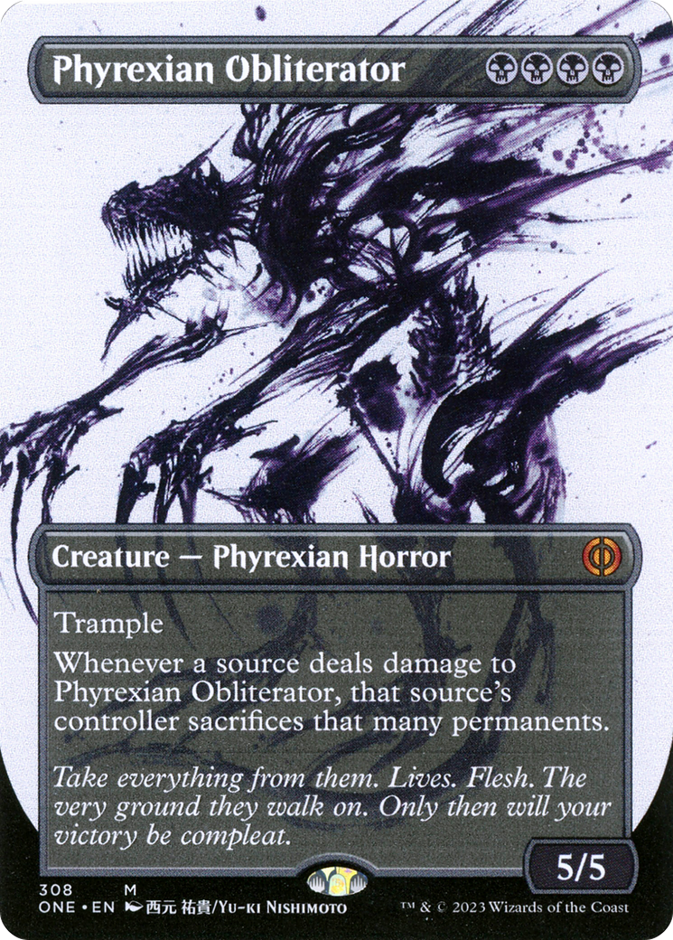 Phyrexian Obliterator (Borderless Ichor) [Phyrexia: All Will Be One] | Card Citadel