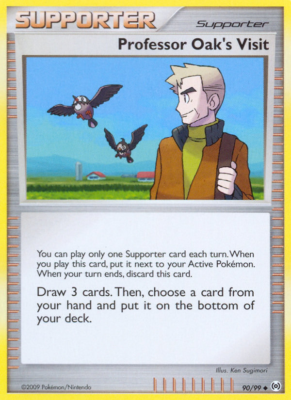 Professor Oak's Visit (90/99) [Platinum: Arceus] | Card Citadel