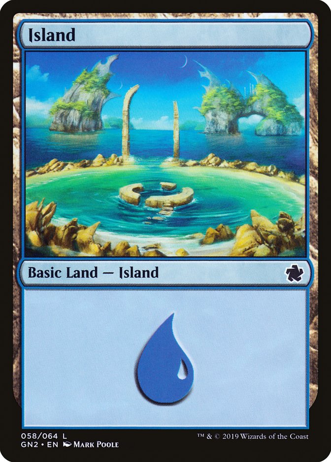 Island (58) [Game Night 2019] | Card Citadel