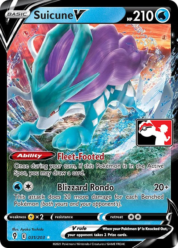 Suicune V (031/203) [Prize Pack Series One] | Card Citadel