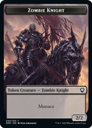 Zombie Knight // Griffin Double-sided Token [Dominaria United Commander Tokens] | Card Citadel