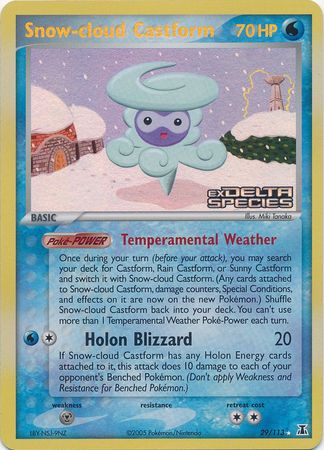Snow-cloud Castform (29/113) (Stamped) [EX: Delta Species] | Card Citadel