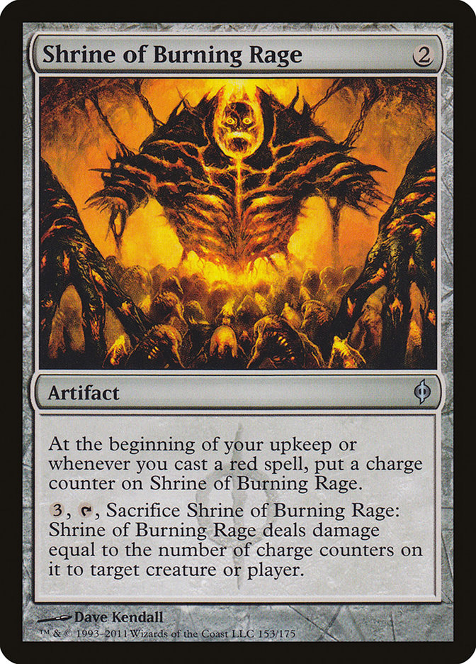 Shrine of Burning Rage [New Phyrexia] | Card Citadel