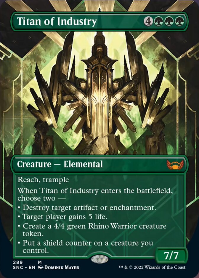 Titan of Industry (Borderless Alternate Art) [Streets of New Capenna] | Card Citadel