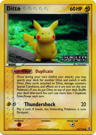 Ditto (63/113) (Stamped) [EX: Delta Species] | Card Citadel