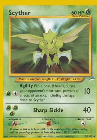 Scyther (55/105) [Neo Destiny Unlimited] | Card Citadel