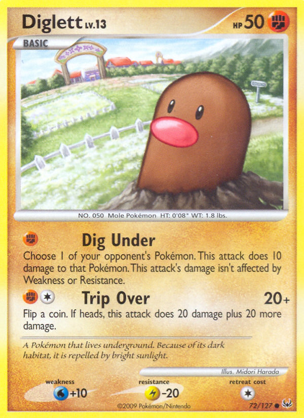 Diglett (72/127) [Platinum: Base Set] | Card Citadel