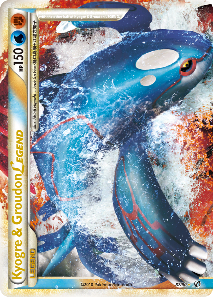 Kyogre & Groudon LEGEND (87/90) [HeartGold & SoulSilver: Undaunted] | Card Citadel