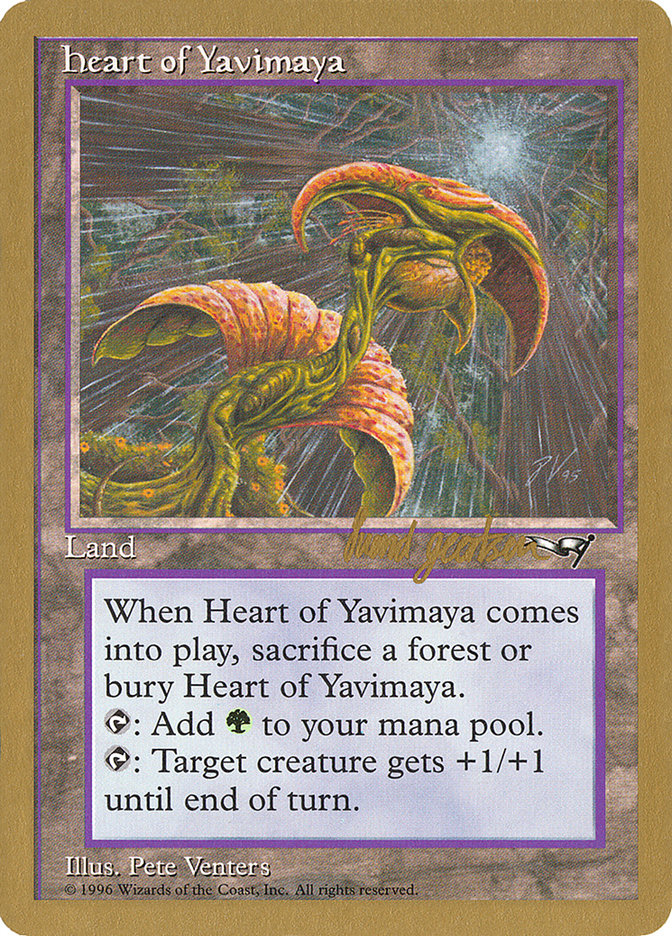 Heart of Yavimaya (Svend Geertsen) [World Championship Decks 1997] | Card Citadel