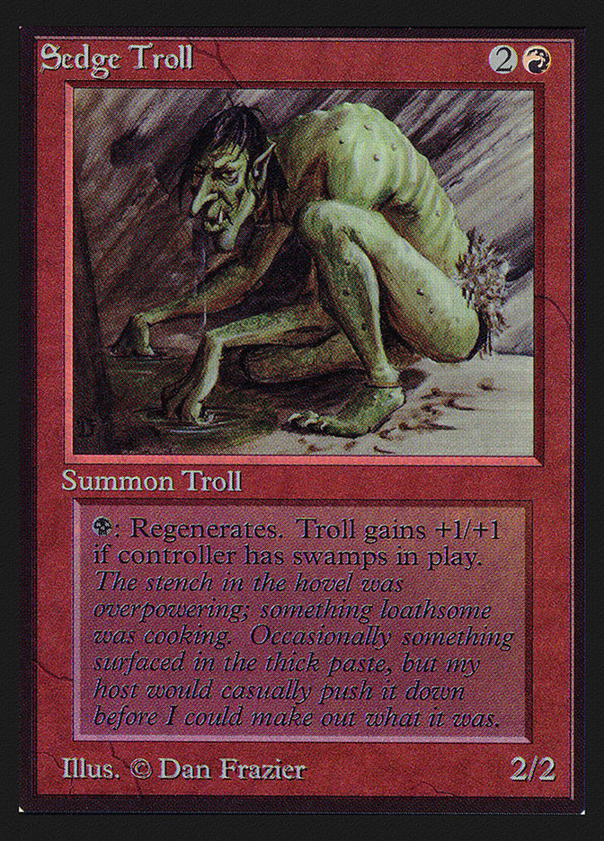 Sedge Troll (IE) [Intl. Collectors’ Edition] | Card Citadel