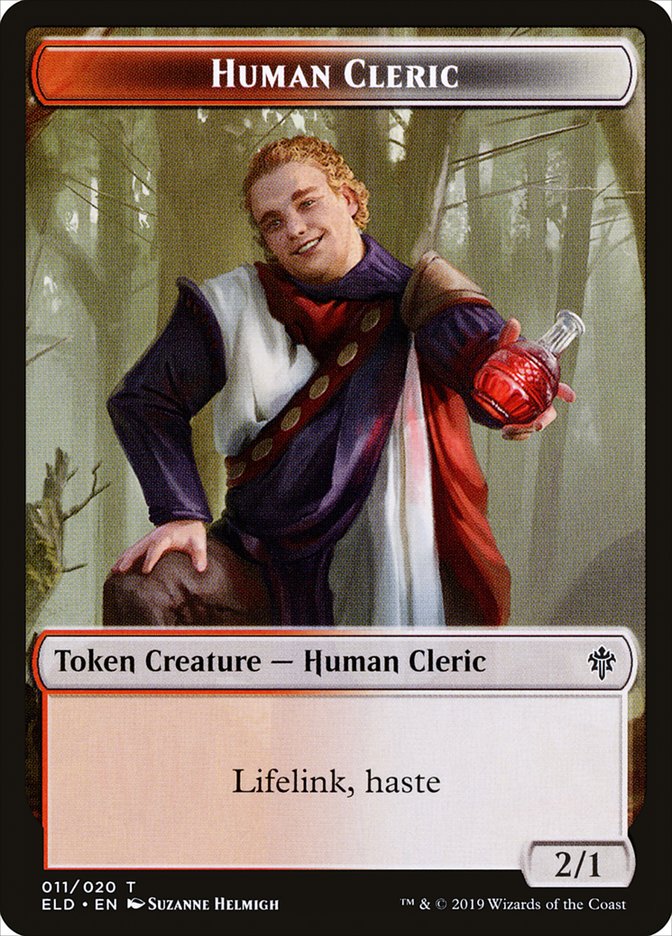 Human Cleric [Throne of Eldraine Tokens] | Card Citadel