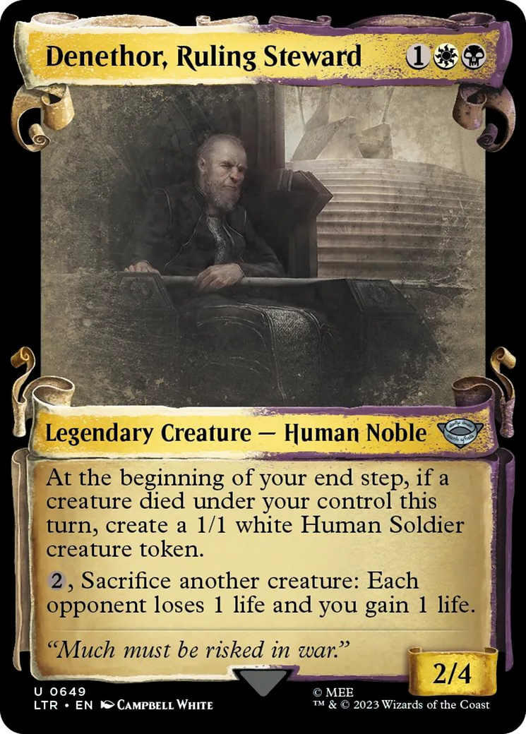 Denethor, Ruling Steward [The Lord of the Rings: Tales of Middle-Earth Showcase Scrolls] | Card Citadel