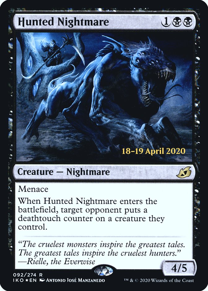 Hunted Nightmare  [Ikoria: Lair of Behemoths Prerelease Promos] | Card Citadel