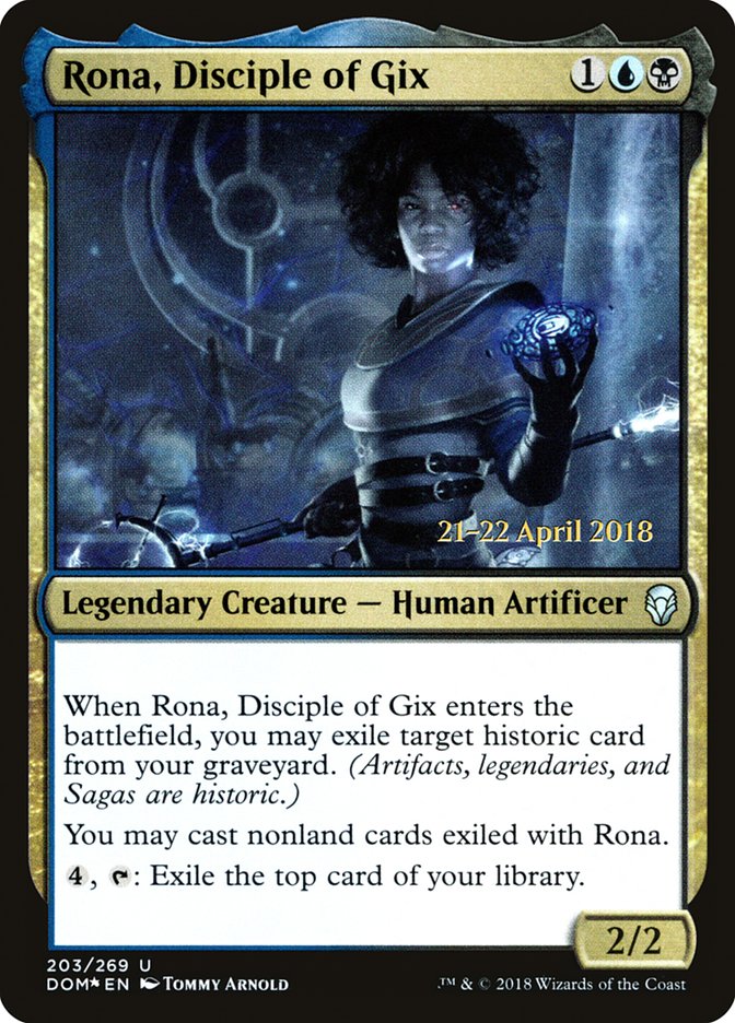 Rona, Disciple of Gix [Dominaria Promos] | Card Citadel