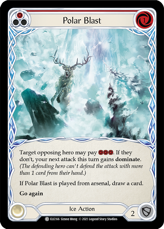 Polar Blast (Red) [ELE166] (Tales of Aria)  1st Edition Normal | Card Citadel