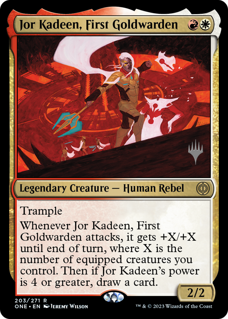 Jor Kadeen, First Goldwarden (Promo Pack) [Phyrexia: All Will Be One Promos] | Card Citadel
