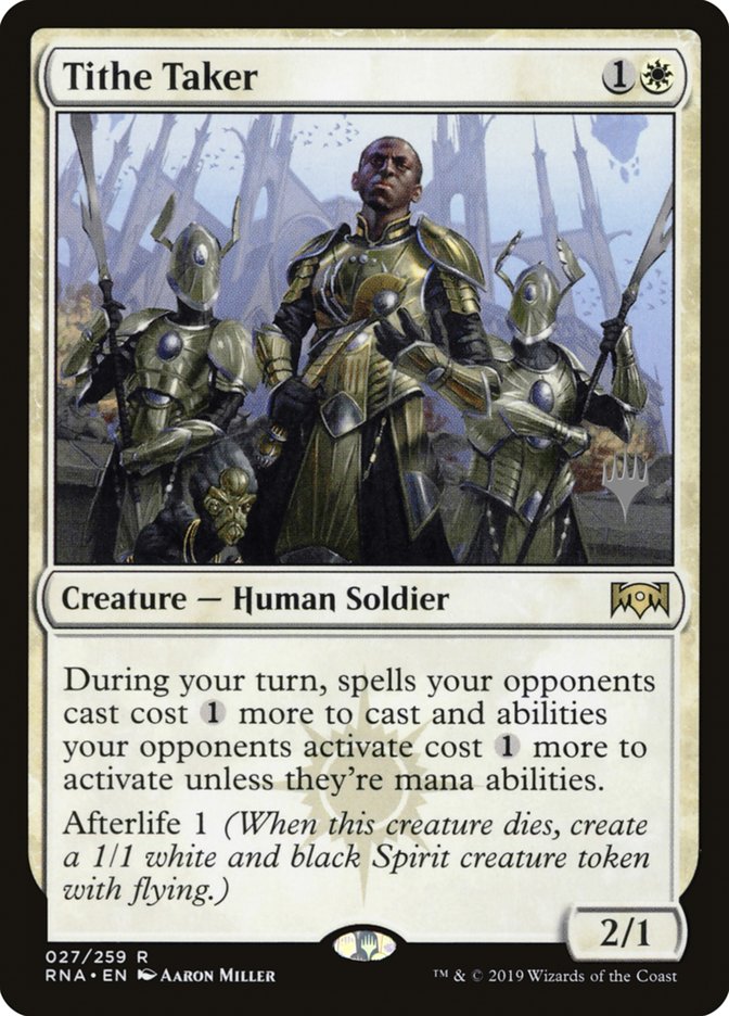 Tithe Taker [Ravnica Allegiance Promos] | Card Citadel