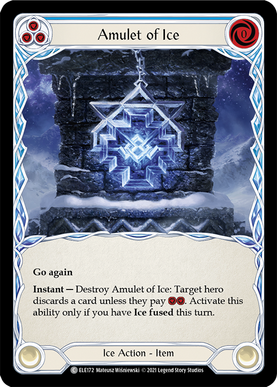 Amulet of Ice [ELE172] (Tales of Aria)  1st Edition Normal | Card Citadel