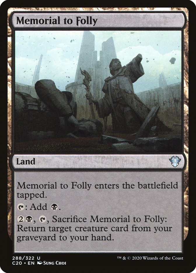 Memorial to Folly [Commander 2020] | Card Citadel