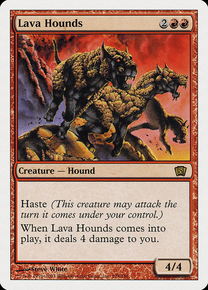 Lava Hounds [Eighth Edition] | Card Citadel