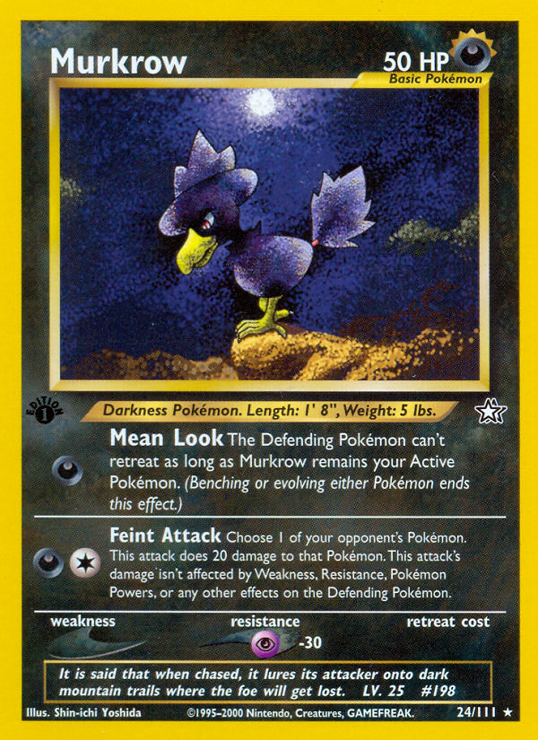 Murkrow (24/111) [Neo Genesis 1st Edition] | Card Citadel