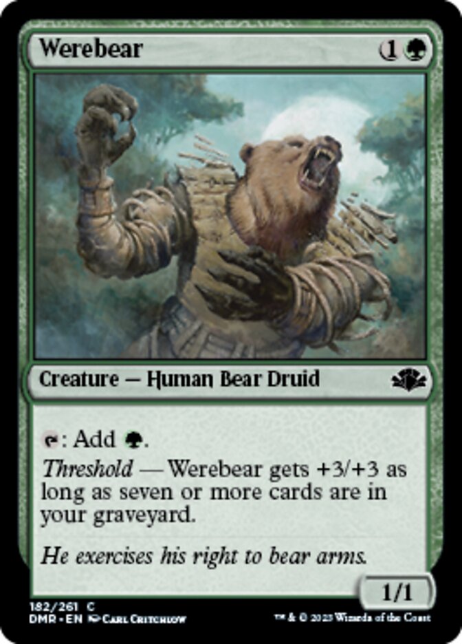 Werebear [Dominaria Remastered] | Card Citadel