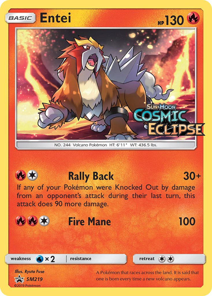 Entei (SM219) [Sun & Moon: Black Star Promos] | Card Citadel