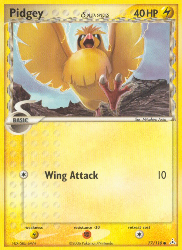 Pidgey (77/110) (Delta Species) [EX: Holon Phantoms] | Card Citadel