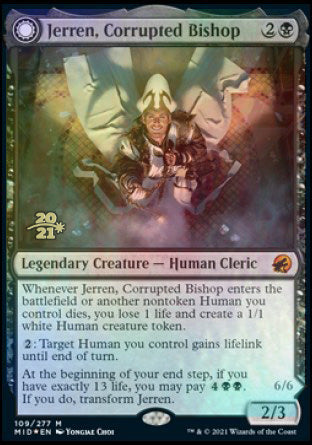 Jerren, Corrupted Bishop // Ormendahl, the Corrupted [Innistrad: Midnight Hunt Prerelease Promos] | Card Citadel