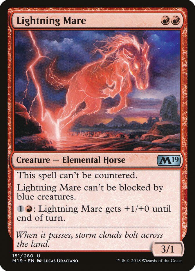 Lightning Mare [Core Set 2019] | Card Citadel