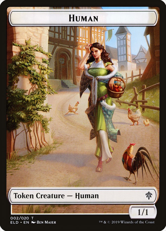 Human // Human Double-sided Token [Pioneer Challenger Decks 2022] | Card Citadel