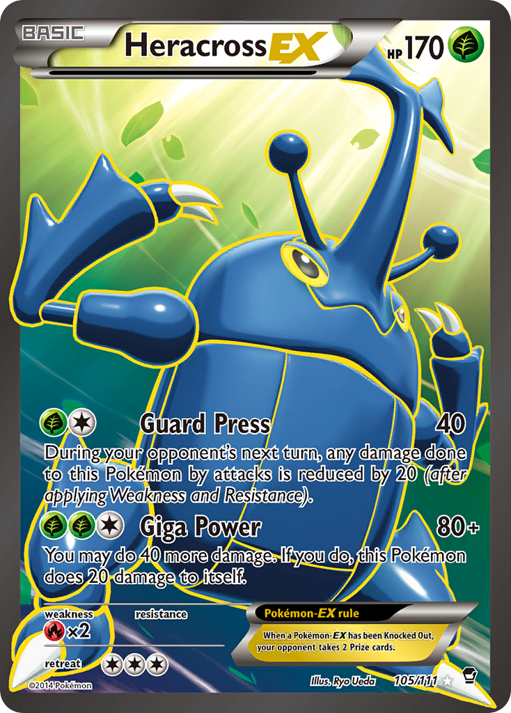 Heracross EX (105/111) [XY: Furious Fists] | Card Citadel