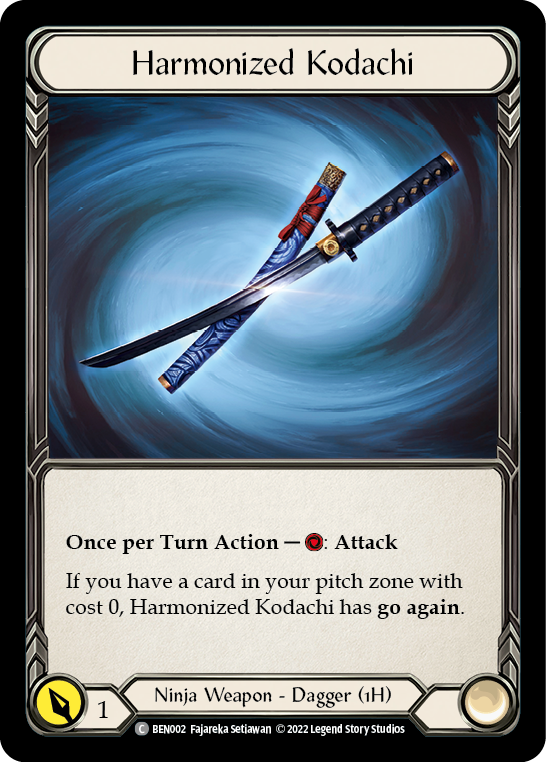 Harmonized Kodachi [BEN002] (Outsiders Benji Blitz Deck) | Card Citadel