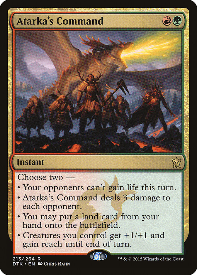 Atarka's Command [Dragons of Tarkir] | Card Citadel