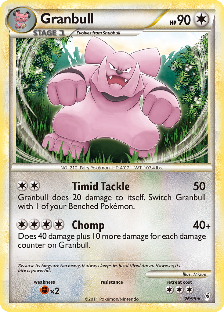 Granbull (26/95) [HeartGold & SoulSilver: Call of Legends] | Card Citadel