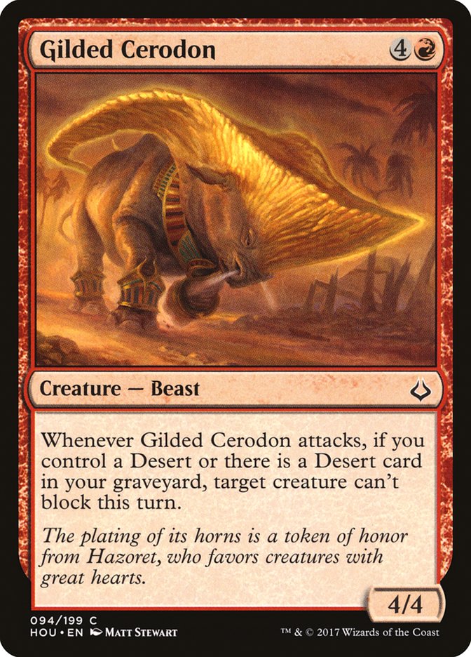 Gilded Cerodon [Hour of Devastation] | Card Citadel