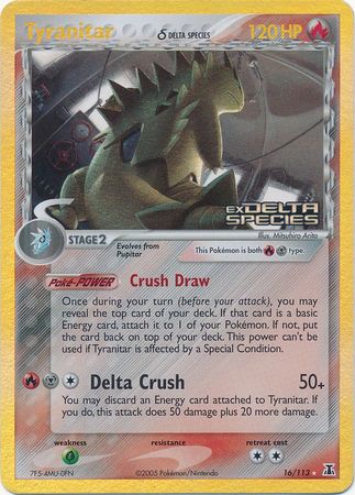 Tyranitar (16/113) (Delta Species) (Stamped) [EX: Delta Species] | Card Citadel