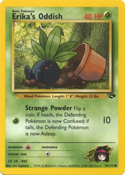 Erika's Oddish (70/132) [Gym Challenge Unlimited] | Card Citadel