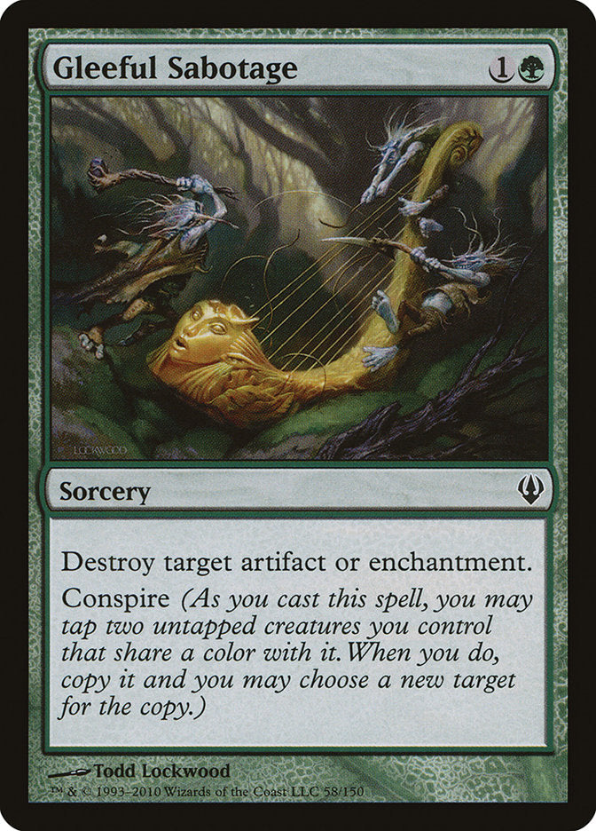 Gleeful Sabotage [Archenemy] | Card Citadel